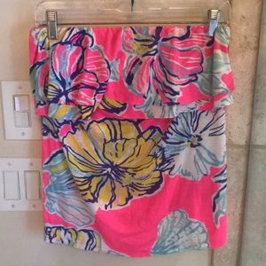 Strapless Lily Pulitzer top size M